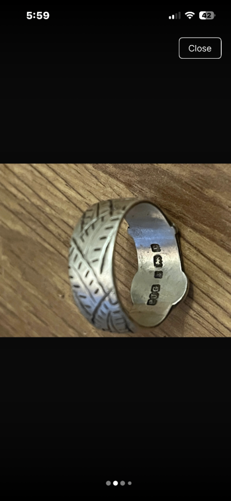 Old silver ring 
