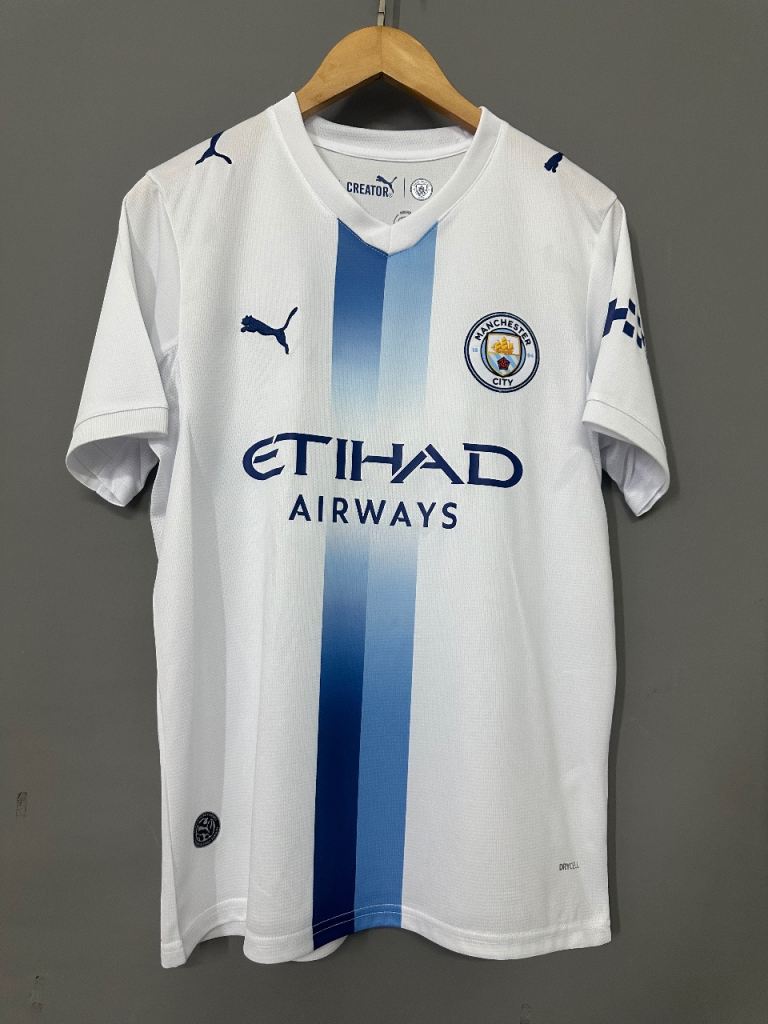 Puma Manchester City Home Football Shirt – White, Excellent Condition