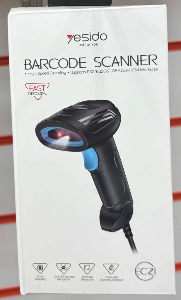 Yesido EC21 High-Speed Wired Barcode Scanner