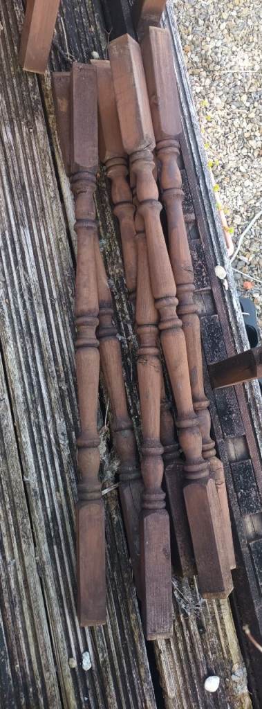 decking spindles wooden