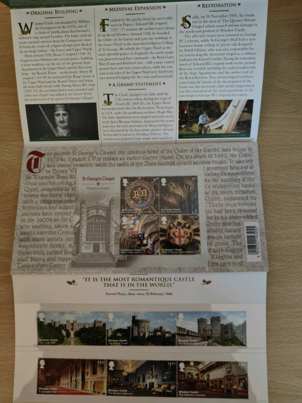 2017 NO 537 WINDSOR CASTLE with Miniature Sheet