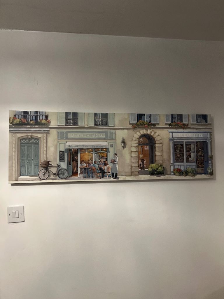 Wall Canvas French Theme Cafe