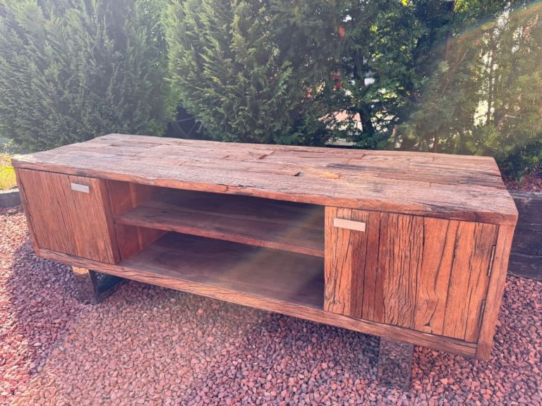Massive Solid Wood TV Stand