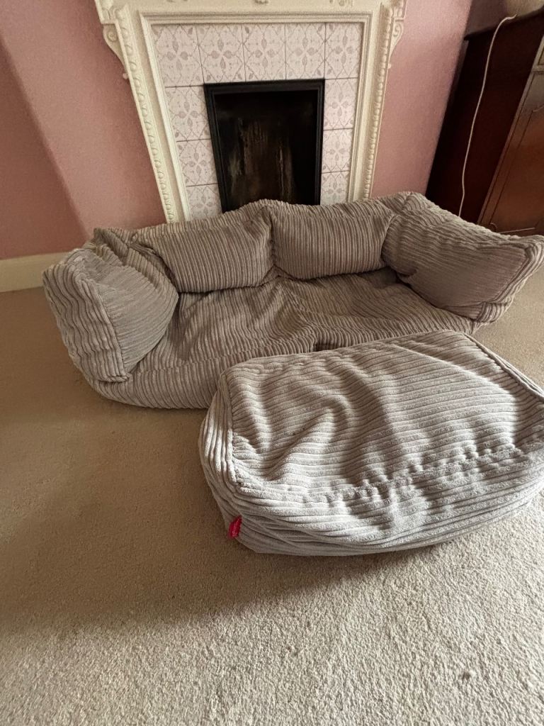 LoungePug  Victor 2 seater sofa and footstool 