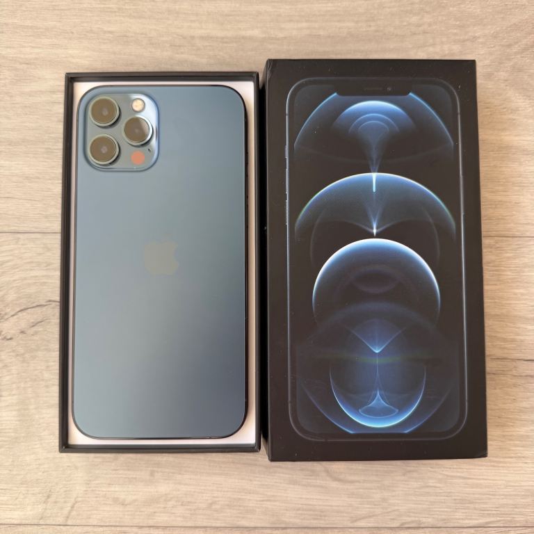 iPhone 12 Pro Max 128GB Blue Unlocked – Very Good Condition
