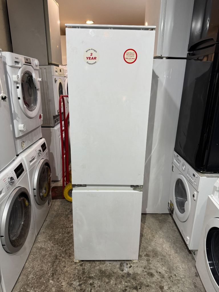 White knight integrated Fridge Freezer With Free Delivery N Warranty 