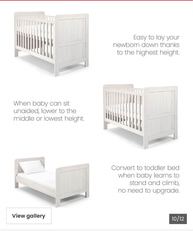 Cot bed mamas & papas 