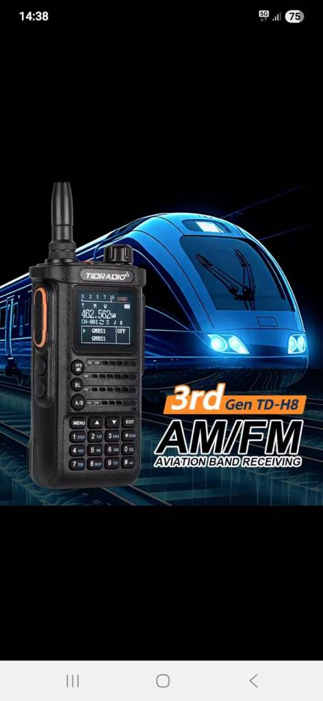 3rd Gen High Power Walkie Talkie, Marine, Air, Amateur Radio, PMR, Airband, Scanner, Air NEW