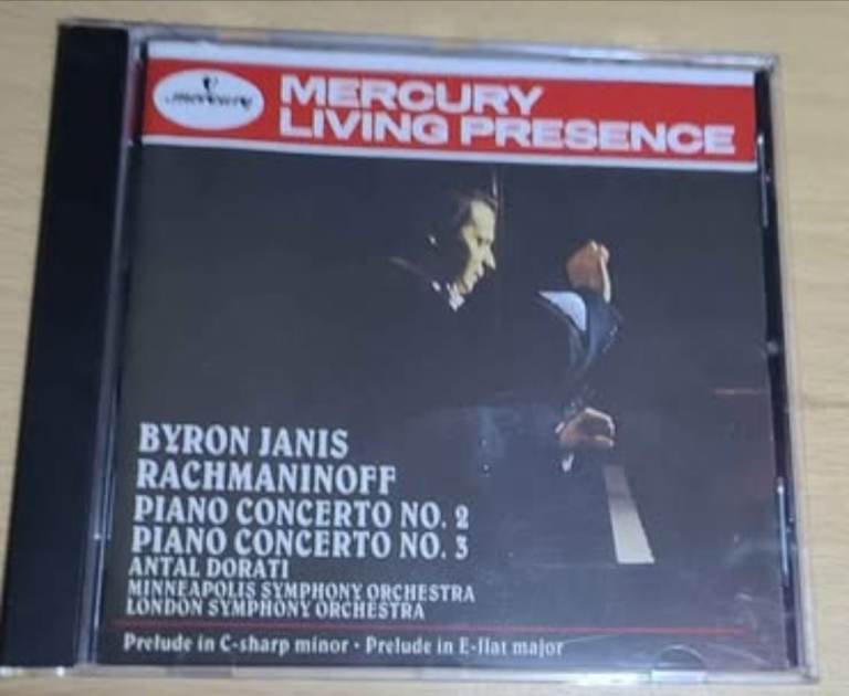 Byron Janis - Rachmaninoff - Piano Concertos No. 2 & 3 / CD Mercury Like New aa8