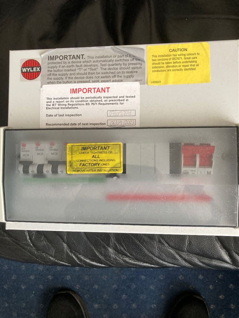 Wylex consumer unit