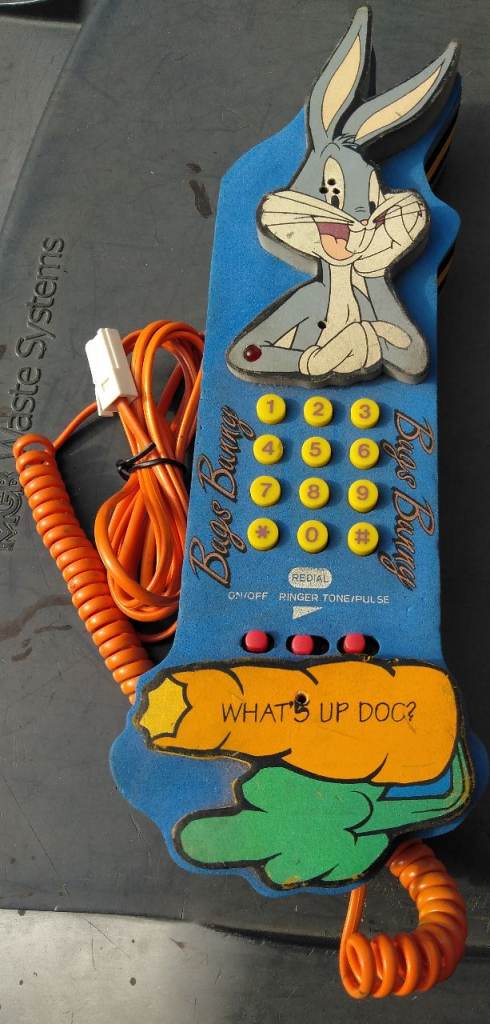 Vintage Bugs Bunny Landline Phone – Collectible, Good Condition