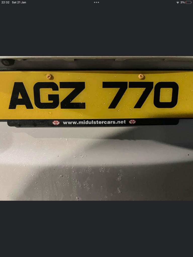 AGZ 770 - Number Plate for sale!!