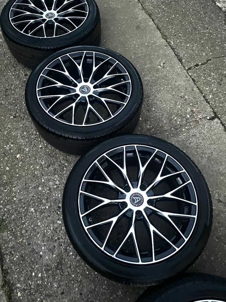 18” Wolfrace Eurosport Wolfsburg w/ 6-7mm Tyres: 5x120