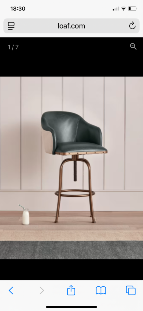 4 ‘Milk’ stools by loaf - Leather and linen