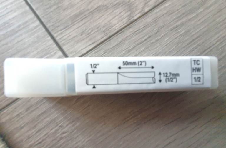 New Trend Worktop Router Cutter 1/2" x 50mm BR01X1/2TC Kitchen Fitters