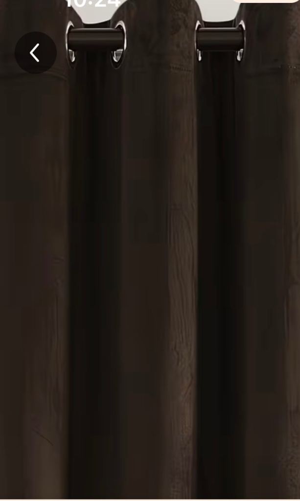 2 pair of brand new Brown soft velvet curtains 