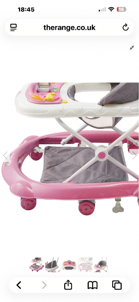 Baby walker pink 