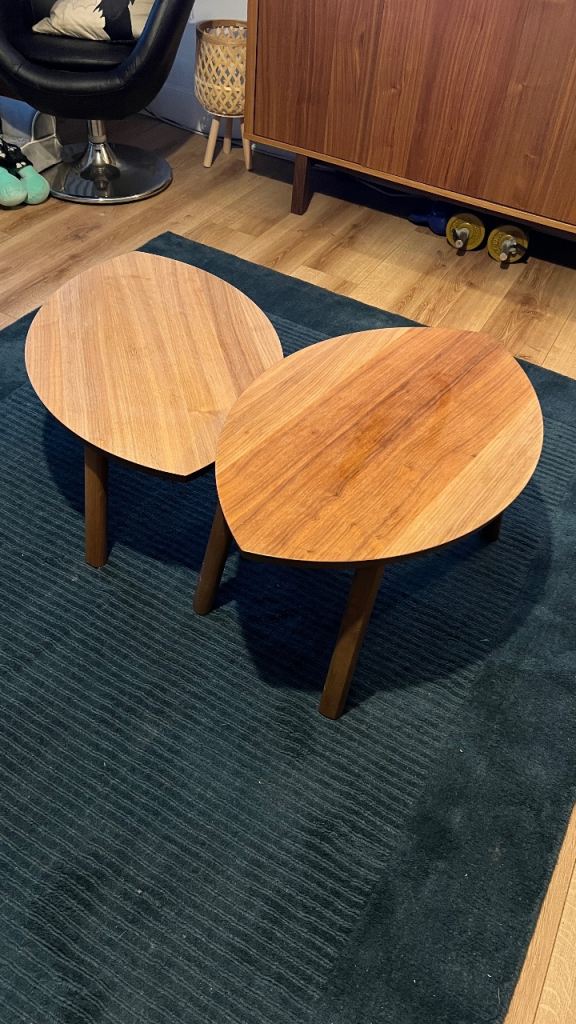 IKEA STOCKHOLM Nest of Tables (Set of 2) – Walnut Veneer
