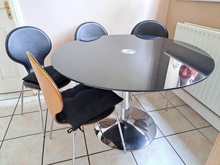 Dwell Smoked Glass Dining table