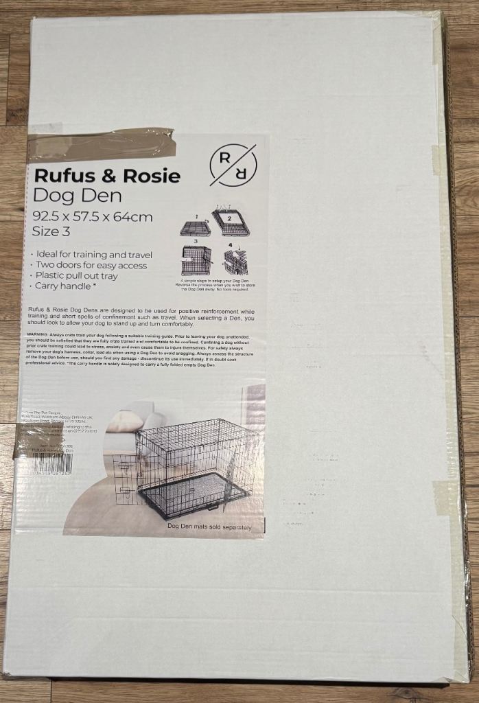 Rufus & Rosie Fold Flat Dog Crate