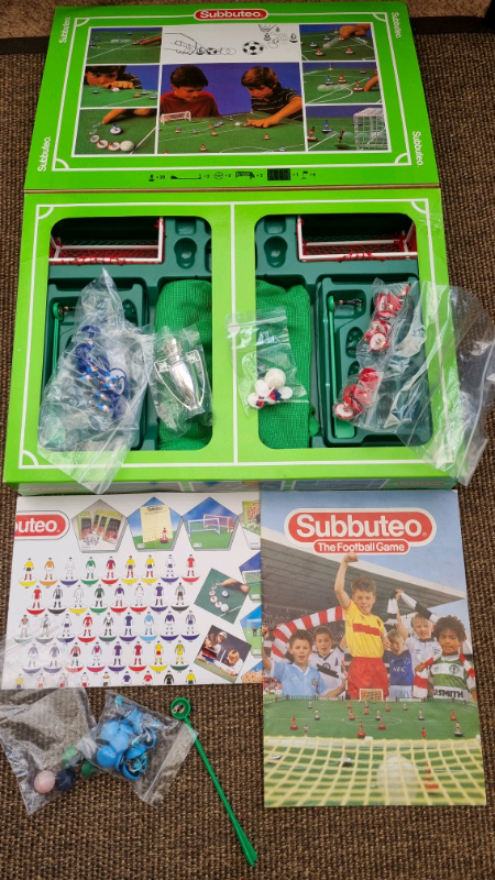 Football SUBBUTEO boxed, 3 Teams PLUS Trophy RARE SET