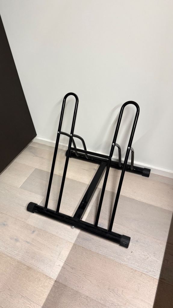 Oypla Double Heavy Duty Bike Bicycle Floor Parking Stand Holder Storage Rack