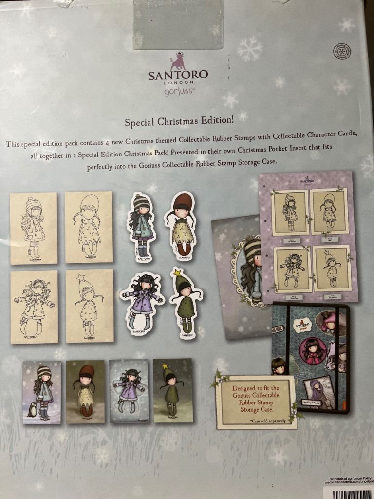 Santoro Gorjuss Christmas Rubber Stamp Set