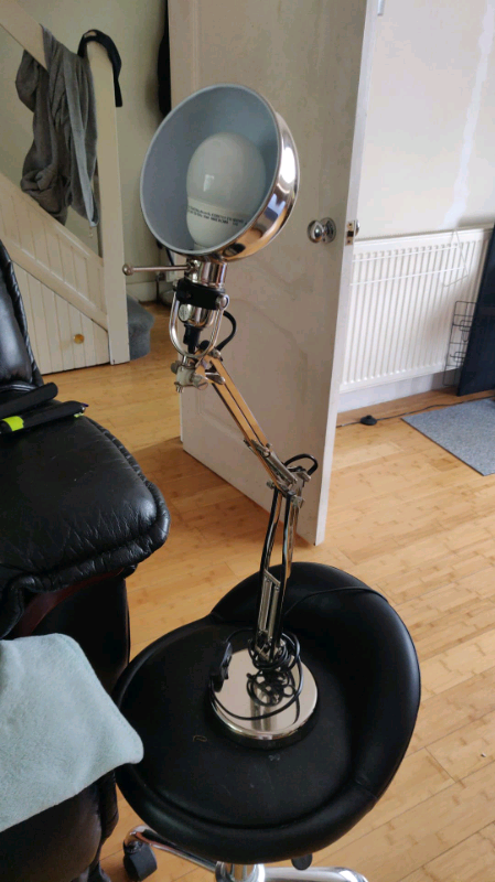 Chrome office desk light