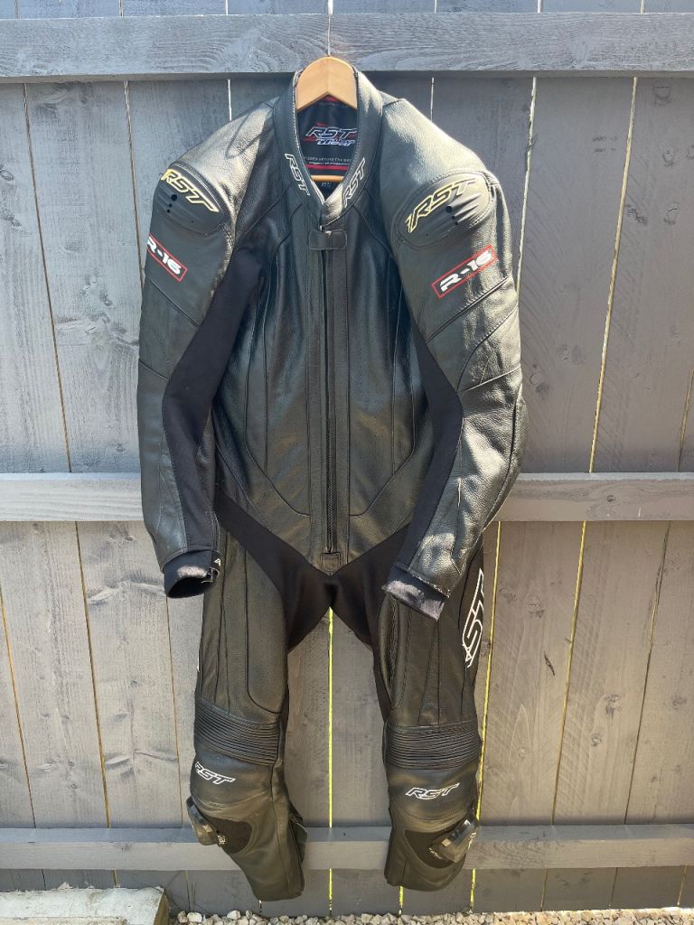 RST one piece motorbike leathers