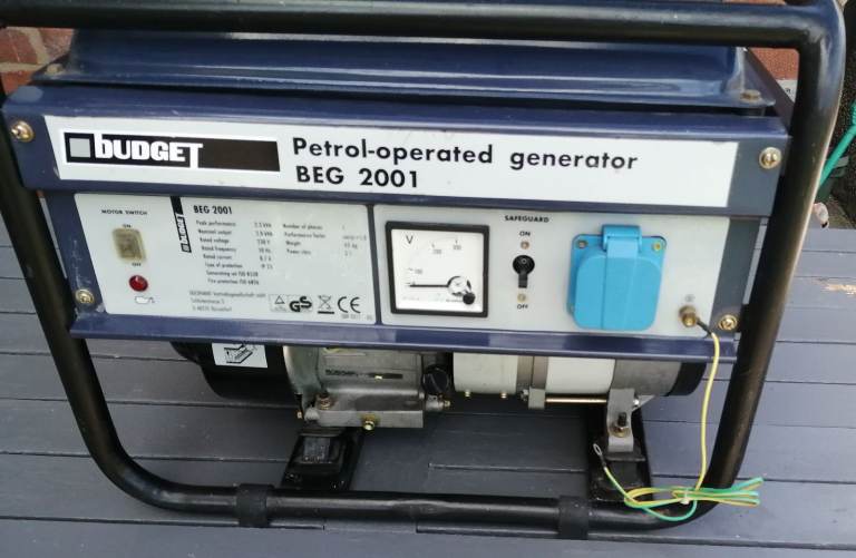 Generator 5.5HP, No Text Please, 4 stroke, 4KW, 4 Stroke Petrol Engine very little used Ex Condition