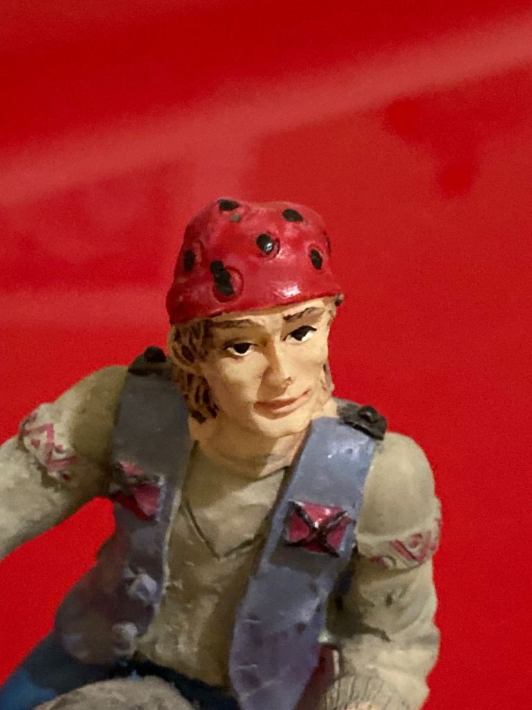 Vintage ceramic biker. Collectable.