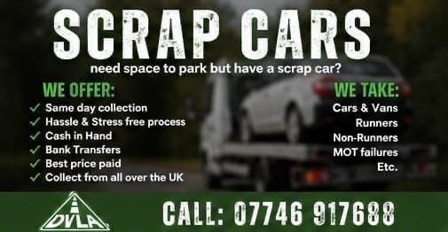 ♻️ SELL MY CAR - SCRAP MY CAR - REMOVE MY CAR - BEST PRICES PAID💲 - SELL MY VAN BIKE ♻️