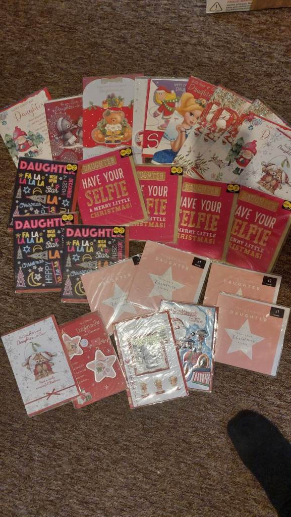 Christmas cards job lot X222