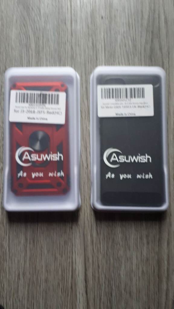 Asuwish Mobile Phone Cases - Red and Black