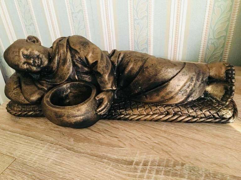 Bronze Sleeping Buddha Indoor Sculpture