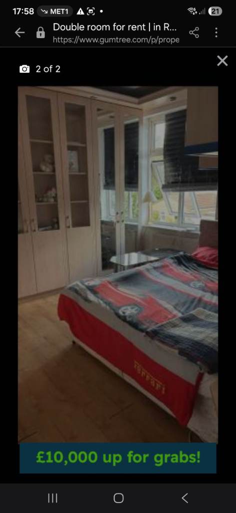 Double room for rent