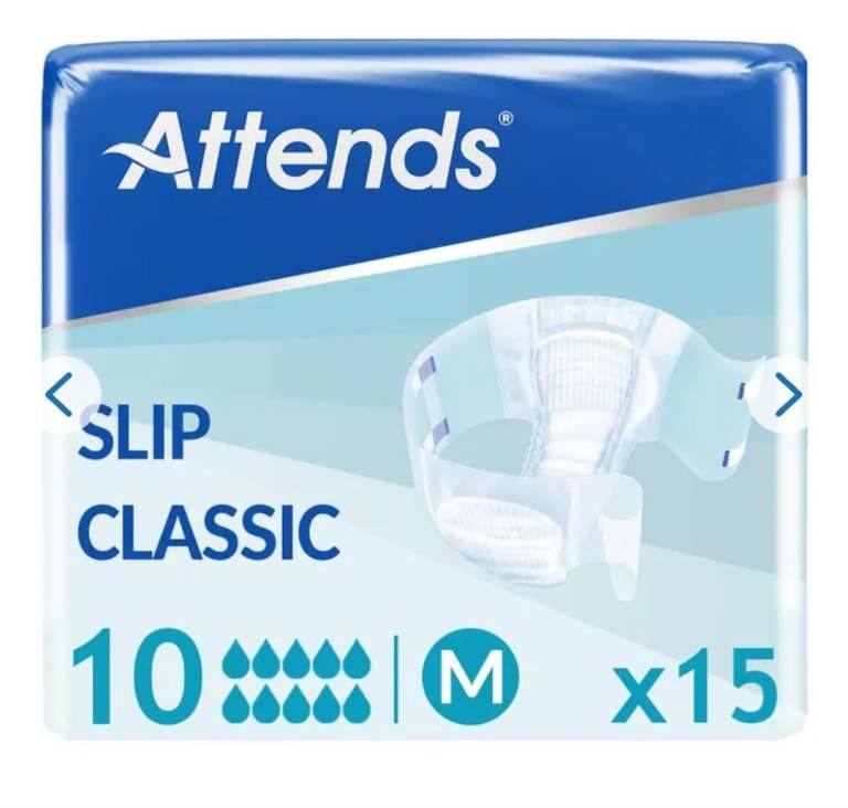 Attend slip active pads. Adult pads