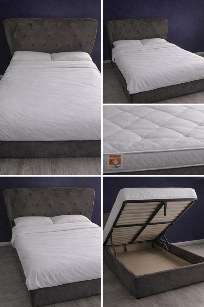 Double Ottoman Storage Bed + Mattress – Excellent Condition – £150