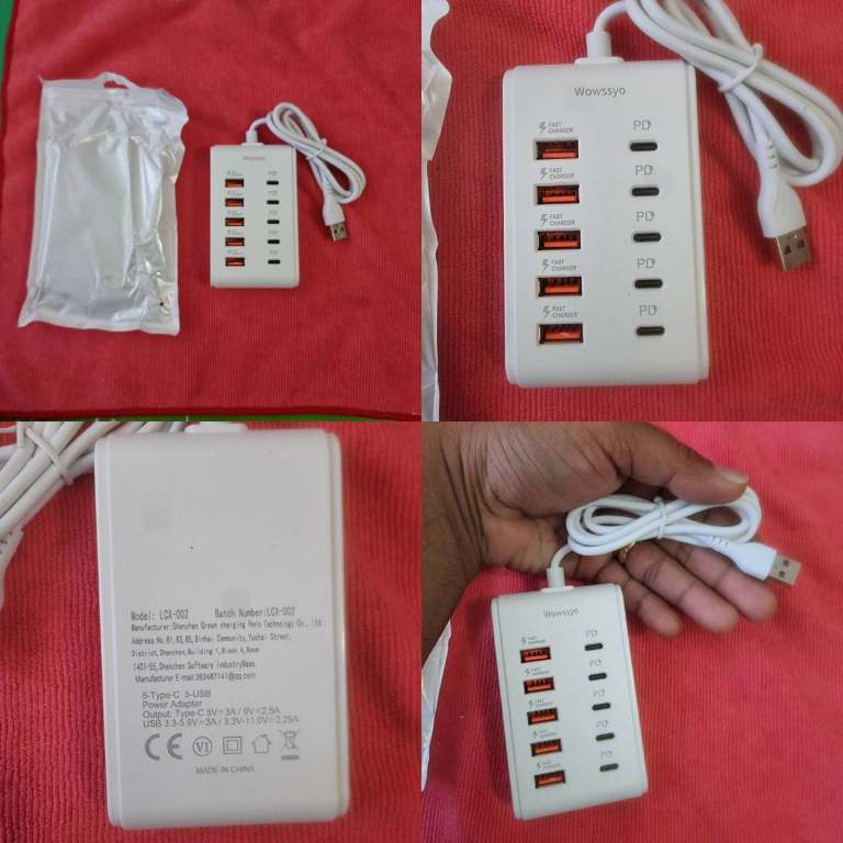 USB HUB 10 in 1 CHARGER ADVANCED VERSION 480MBPS WITH FAST CHARGING 