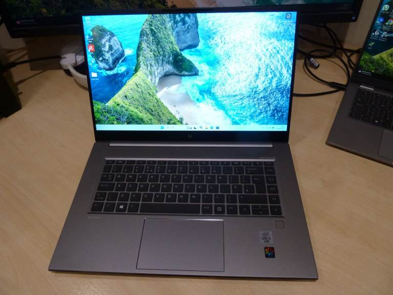 HP Zbook 15 Studio G7 laptop. Intel i9-10885H, 32GB RAM, Nvidia GFX, 4K Screen. 1TB NvMe SSD Win11