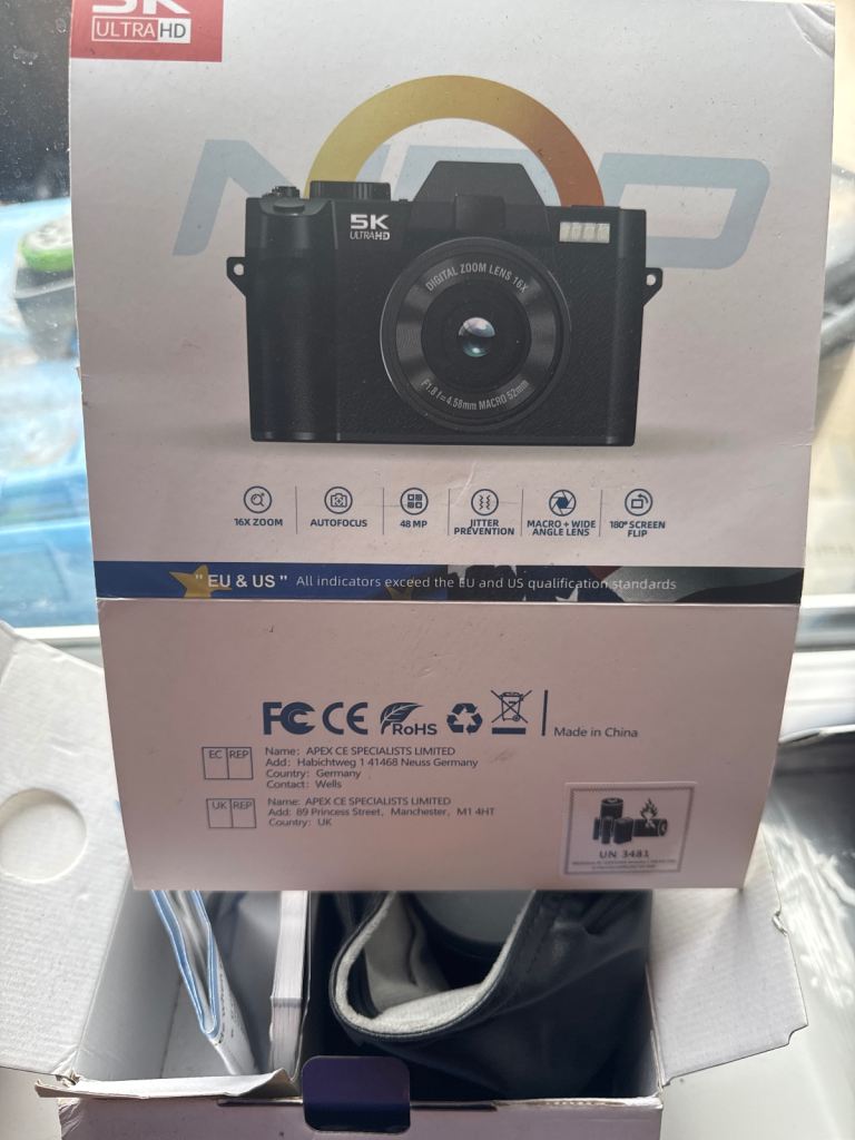 Digital 5k Ultra HD Camera