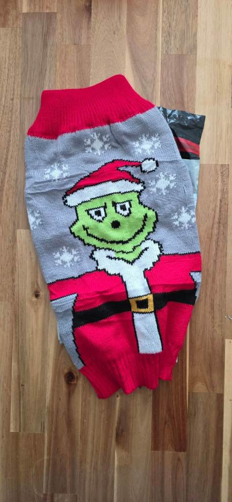 Large grinch dog jumper 