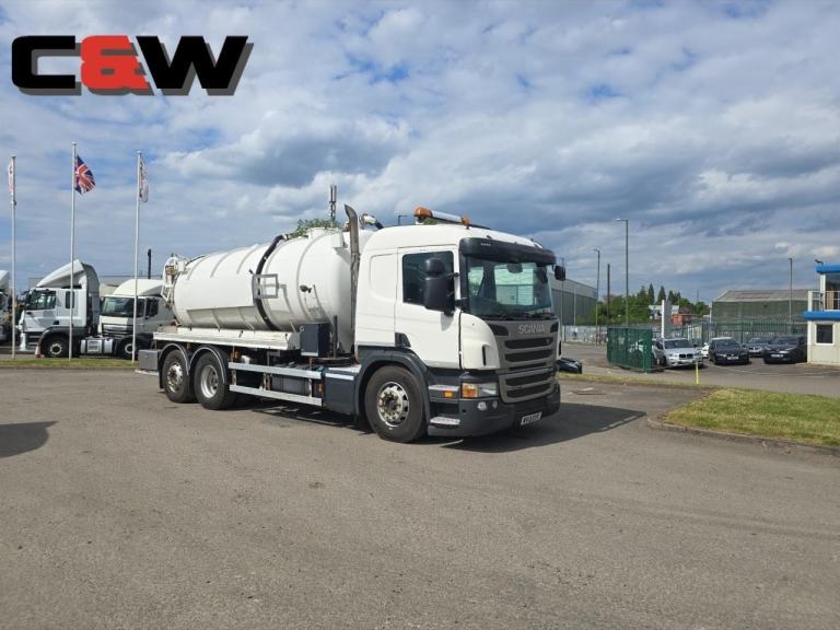 2013 (13) Scania P310 6x2 Whale Vacuum Tanker - 586,000Kms