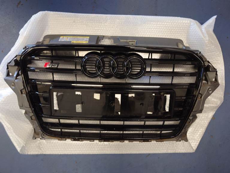 Audi S3 black original front grille 