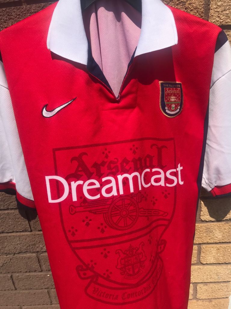 Arsenal Dreamcast Nike Football Shirt – Red, Good Condition