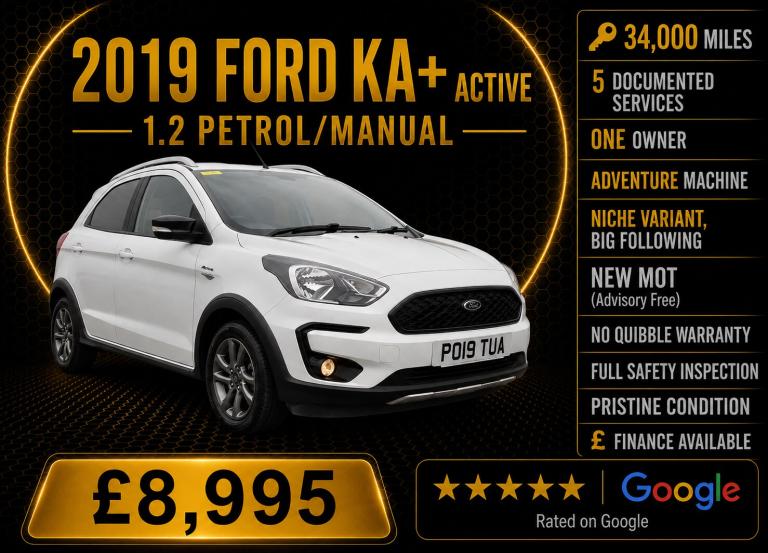 2019 Ford Ka+ 1.2 85 Active 5dr HATCHBACK Petrol Manual