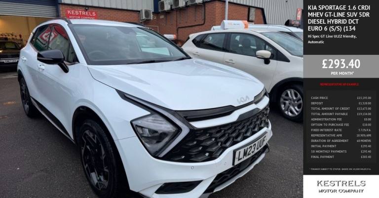 2023 Kia Sportage 1.6 CRDi MHEV GT-Line SUV 5dr Diesel Hybrid DCT Euro 6 (s/s) (134 bhp) ESTATE D...