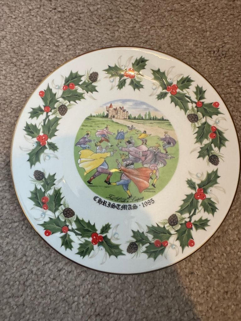12 days of Christmas 10th edition Christmas plate