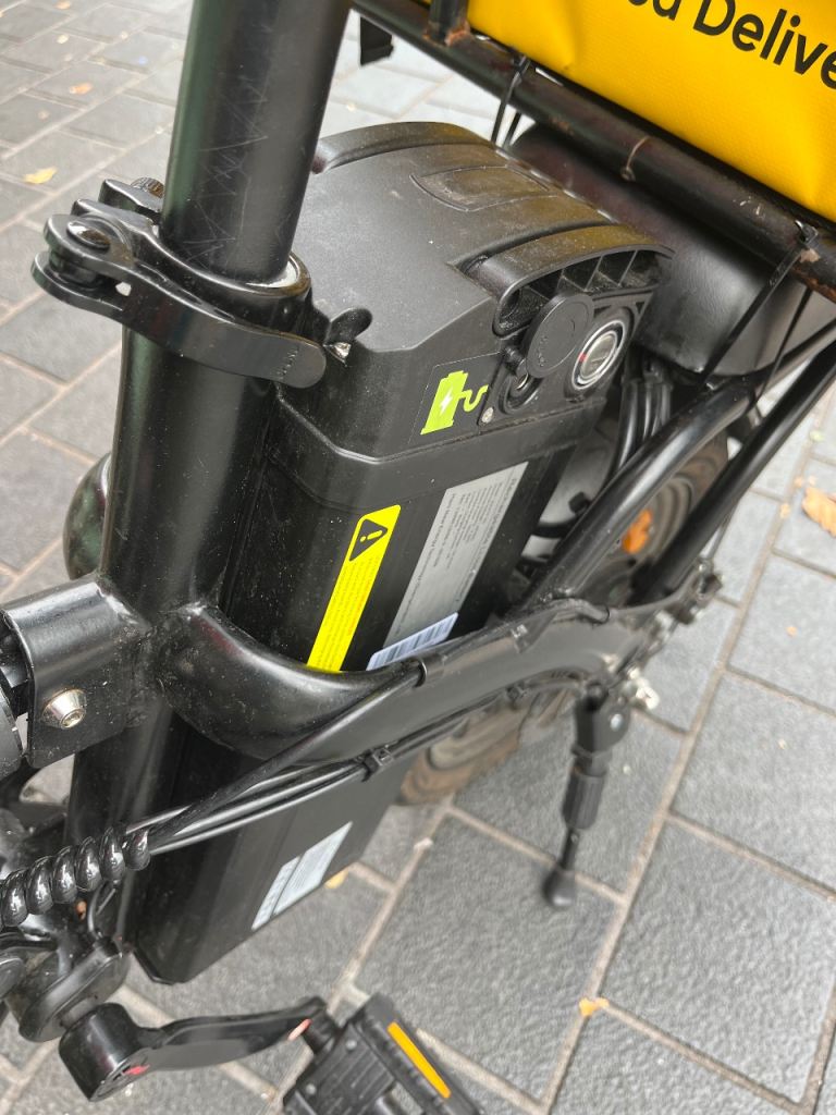 Black Electric Folding Bike - Good Condition, Ready to Ride