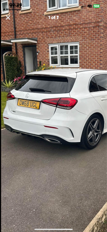 Mercedes A-class w177 rear diffuser 